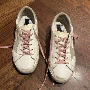Golden Goose superstar low top sneakers pink